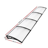 Instahut Window Door Awning Door Canopy Patio UV Sun Shield 1mx4m DIY