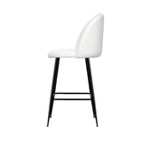 Artiss Bar Stools Kitchen Dining Chair Stool White Chairs Sherpa Boucle