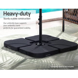 Darrahopens Home & Garden > Shading Instahut Outdoor Umbrella Base Stand Sand/Water Pod Cantilever Beach Patio 50cm
