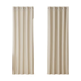 Artiss 2X Blockout Curtains Blackout Window Curtain Eyelet 180x213cm Beige