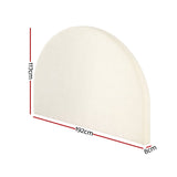 Artiss Bed Frame King Size Bed Head Boucle Headboard Bedhead Base GREI White