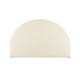 Artiss Bed Frame King Size Bed Head Boucle Headboard Bedhead Base GREI White