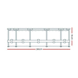 Bestway Swimming Pool Above Ground Pools Filter Pump 3.66M Power Steel Frame