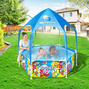 Bestway Swimming Pool Above Ground Plays Kids Steel Pro� Mist Shade Pools