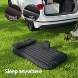 Weisshorn Car Mattress 134x78 Inflatable SUV Back Seat Camping Bed Black