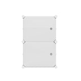 Artiss Shoe Cabinet DIY Shoe Box White Storage Cube Portable Organiser Stand