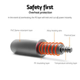 Giselle Electric Throw Rug Heated Blanket Double Sided Green