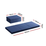 Giselle Bedding Foldable Mattress Folding Portable Bed Floor Mat Camping Single