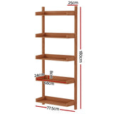 Artiss Bookshelf Floating Shelf  CAPIZ Oak