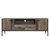 Artiss TV Cabinet Entertainment Unit Stand Storage Wood Industrial Rustic 160cm