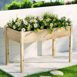 Greenfingers Garden Bed Raised Wooden Planter Box Vegetables 120x60x80cm