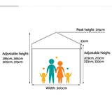 Instahut Gazebo Pop Up Marquee 3x3 Outdoor Tent Folding Wedding Gazebos White