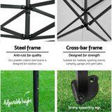 Instahut Gazebo Pop Up Marquee 3x6 Outdoor Tent Folding Wedding Gazebos Navy