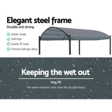 Instahut Gazebo 4x3m Party Marquee Outdoor Wedding Event Tent Iron Art Gazebos