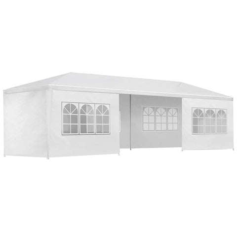 Instahut Gazebo 3x9m Outdoor Marquee side Wall Gazebos Tent Canopy Camping White 8 Panel