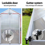 Greenfingers Greenhouse Aluminium Green House Garden Shed Greenhouses 3.7x2.5M