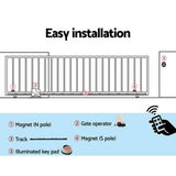 LockMaster Electric Sliding Gate Opener 1800KG With Keypad Remote 4M Rail