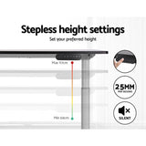 Artiss Electric Standing Desk Motorised Adjustable Sit Stand Desks Grey Black