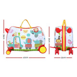 Wanderlite 17" Kids Ride On Luggage Children Suitcase Trolley Travel Zoo