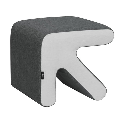 Artiss Arrow Ottoman Foot Stool Fabric Foot Rest Footstool Padded Seat Grey