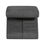 Artiss Arrow Ottoman Foot Stool Fabric Foot Rest Footstool Padded Seat Grey