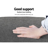 Artiss Arrow Ottoman Foot Stool Fabric Foot Rest Footstool Padded Seat Grey