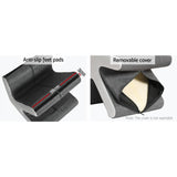 Artiss Arrow Ottoman Foot Stool Fabric Foot Rest Footstool Padded Seat Grey