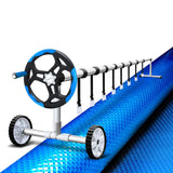 Aquabuddy Swimming Pool Cover Pools Roller Wheel Solar Blanket 500 Micron 9.5X5M