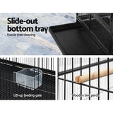 i.Pet Bird Cage Pet Cages Aviary 137CM Large Travel Stand Budgie Parrot Toys