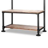 Artiss Clothes Shoe Rack Vintage Coat Stand Entryway Wooden Shelf