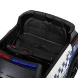 Rigo Kids Ride On Car Inspired Patrol Police Electric Powered Toy Cars Black