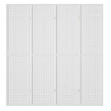 Artiss 4 Panel Room Divider Screen 164x170cm Pegboard White