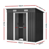 Giantz Garden Shed Outdoor Storage Sheds Tool Workshop 1.94x1.21M with Base