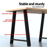 Artiss  Set of 2 Table Legs Coffee Dining Table Legs DIY Metal Leg 72X50cm