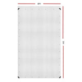 Instahut 4x7m Tarp Camping Tarps Poly Tarpaulin Heavy Duty Cover 135gsm Clear