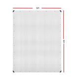Instahut 5x6m Tarp Camping Tarps Poly Tarpaulin Heavy Duty Cover 135gsm Clear