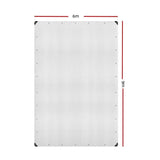 Instahut 6x9m Tarp Camping Tarps Poly Tarpaulin Heavy Duty Cover 135gsm Clear