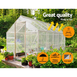 Instahut 9x12m Tarp Camping Tarps Poly Tarpaulin Heavy Duty Cover 135gsm Clear