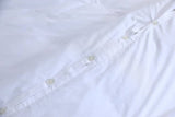 Elan Linen 100% Egyptian Cotton Vintage Washed 500TC White King Quilt Cover Set