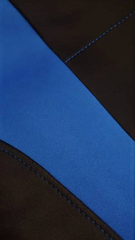 Universal Ultra Light Neoprene Rear Seat Covers Size 06/08S | Black/Blue