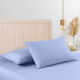 Casa Decor 2000 Thread Count Bamboo Cooling Sheet Set Ultra Soft Bedding - Queen - Light Blue