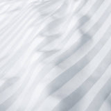 Royal Comfort 1200 Thread Count 3 Piece Combo Set 100% Egyptian Cotton Striped - Double - White