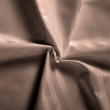 Royal Comfort 1200 Thread Count 3 Piece Combo Set 100% Egyptian Cotton Striped - Queen - Charcoal