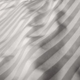 Royal Comfort 1200 Thread Count 3 Piece Combo Set 100% Egyptian Cotton Striped - King - Silver