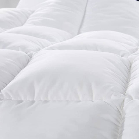 Royal Comfort Quilt 50% Duck Down 50% Duck Feather 233TC Cotton Pure Soft Duvet - King Single - White