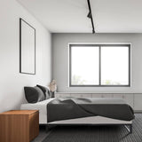 Milano Decor Florence Metal Bed Frame Mattress Base Platform Modern Black - Double - Black