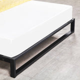 Milano Decor Florence Metal Bed Frame Mattress Base Platform Modern Black - King - Black
