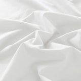Royal Comfort Vintage Washed 100% Cotton Sheet Set Fitted Flat Sheet Pillowcases - Single - White