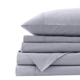 Royal Comfort Vintage Washed 100% Cotton Quilt Cover Set Bedding Ultra Soft - Queen - Grey