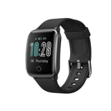 FitSmart Smart Watch Bluetooth Heart Rate Monitor Waterproof LCD Touch Screen - Black